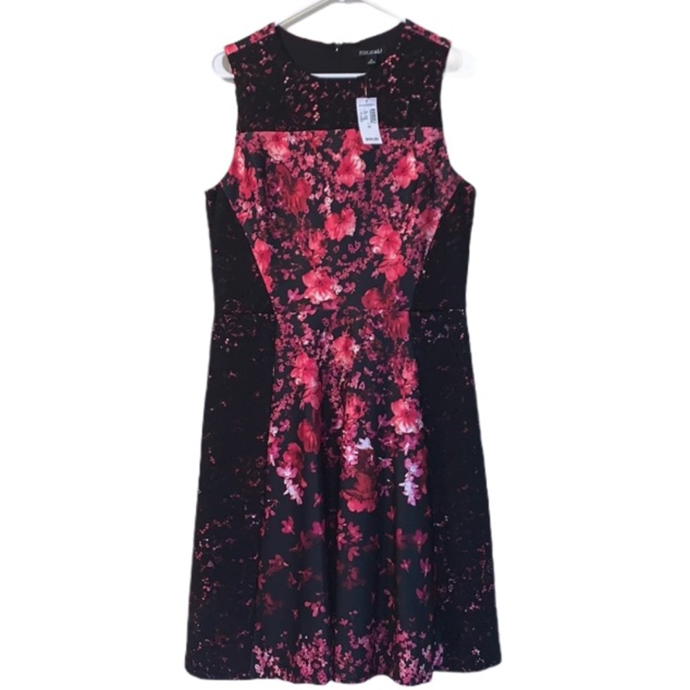 🎃2 for $15!🎃NWT Roz & Ali sheath black red dress